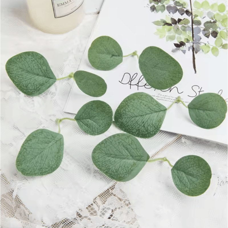 GreenLuxe 50100PCS Artificial Eucalyptus Leaves Silk Greenery DIY Wedding Home Decor 2