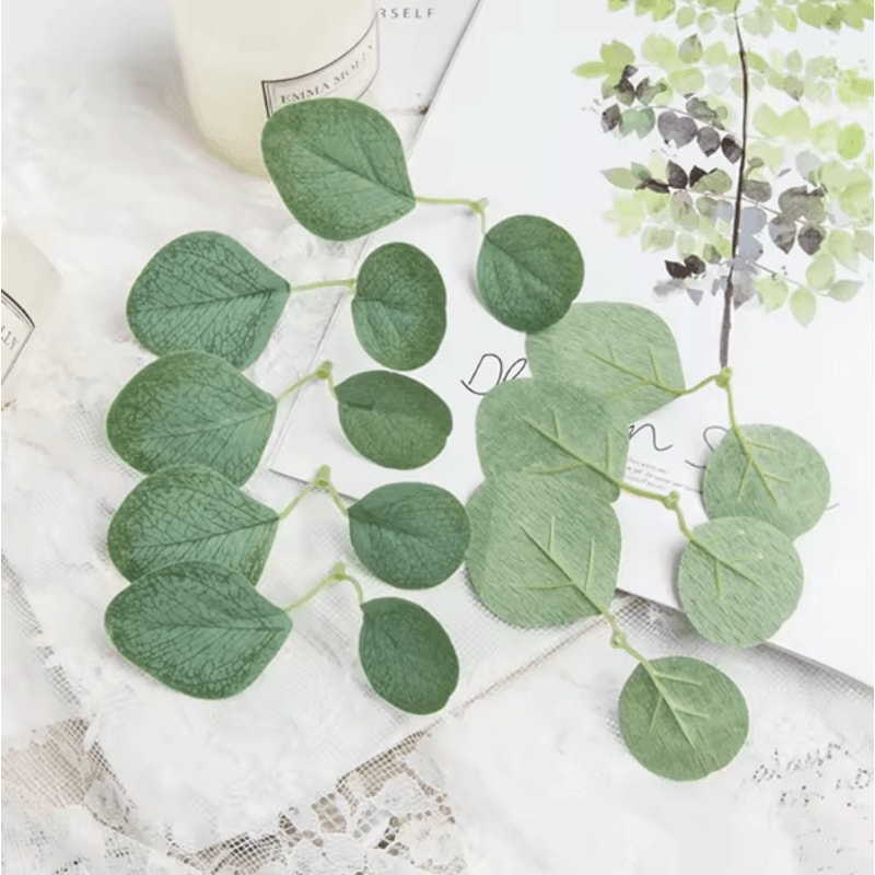 GreenLuxe 50100PCS Artificial Eucalyptus Leaves Silk Greenery DIY Wedding Home Decor 3