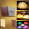 LumiBook 3D Folding Wooden LED Book Light RGB USB Rechargeable Night Lamp Decor 1