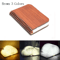 LumiBook 3D Folding Wooden LED Book Light RGB USB Rechargeable Night Lamp Decor 5