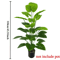 GreenMajesty 433 Inch Large Artificial Plant Tree Lush Indoor Outdoor Decor 6