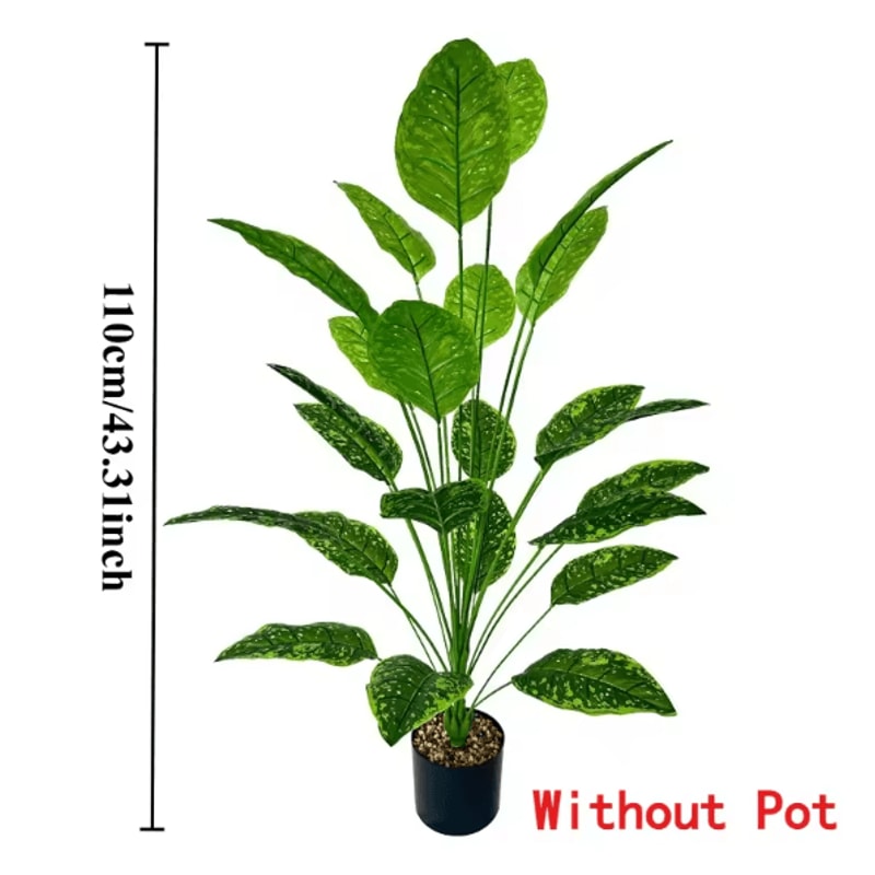 GreenMajesty 433 Inch Large Artificial Plant Tree Lush Indoor Outdoor Decor 7