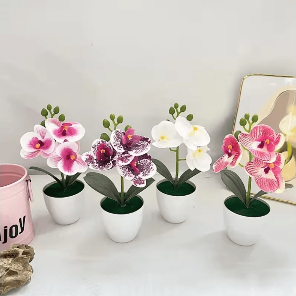 MiniZen Artificial Bonsai Plant Potted Fake Tree For Home Desk Decor 1