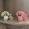 RustiCycle Vintage Mini Bicycle Model With Flower Basket Desk Decor 1
