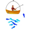 OceanWhisper 21Inches Blue Sea Glass Fish Wind Chimes Outdoor Coastal Decor 4