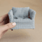 CozyNest 1 By 12 Scale Miniature Plaid Wooden Sofa For Dollhouse Decor 2
