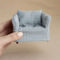 CozyNest 1 By 12 Scale Miniature Plaid Wooden Sofa For Dollhouse Decor 2