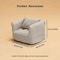 CozyNest 1 By 12 Scale Miniature Plaid Wooden Sofa For Dollhouse Decor 4