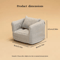 CozyNest 1 By 12 Scale Miniature Plaid Wooden Sofa For Dollhouse Decor 4