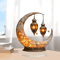 LunaCharm Wooden Moon And Stars Key Holder Wall Decor With Hooks 2