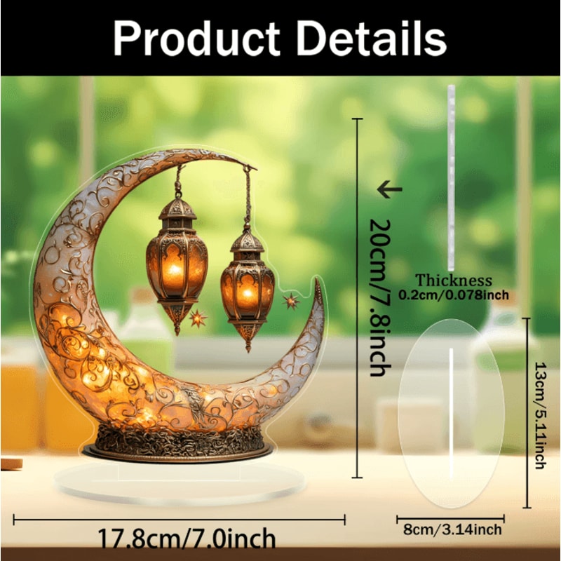 LunaCharm Wooden Moon And Stars Key Holder Wall Decor With Hooks 5
