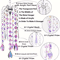 CrystalGlow Chandelier Wind Chime Suncatcher Prism Rainbow Hanging Decor 4