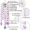 CrystalGlow Chandelier Wind Chime Suncatcher Prism Rainbow Hanging Decor 4