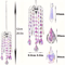 CrystalGlow Chandelier Wind Chime Suncatcher Prism Rainbow Hanging Decor 5