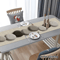 Earth Tone Pebble Pattern Table Runner Textured Neutral Farmhouse Decor 3