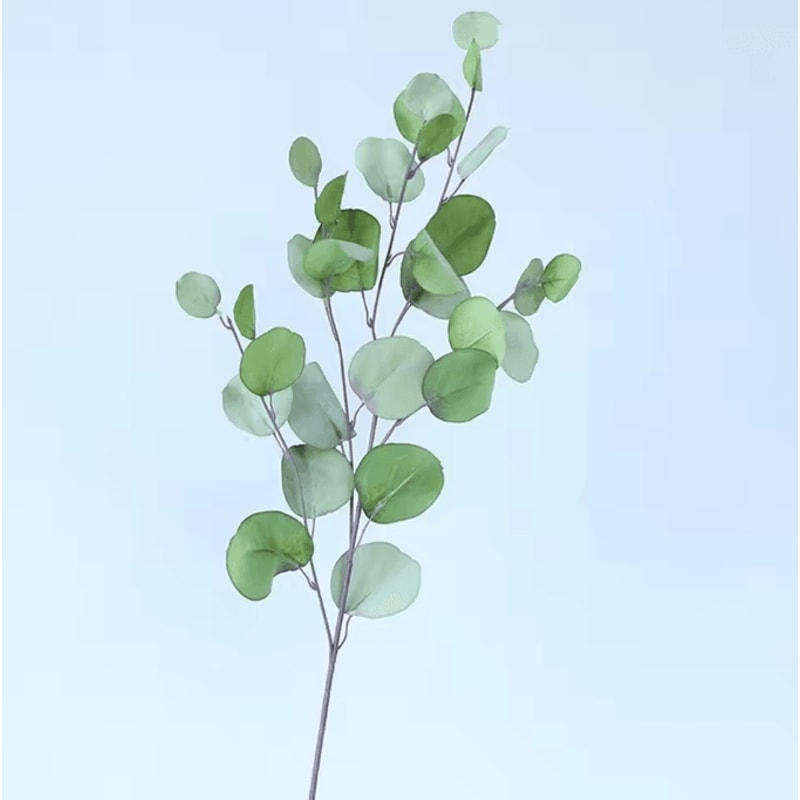 GreenVibe Long Stem Artificial Eucalyptus Leaves Wall And Vase Decor 9
