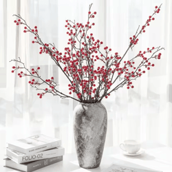 festiveberry artificial holly red berry plant decor for home and party styling