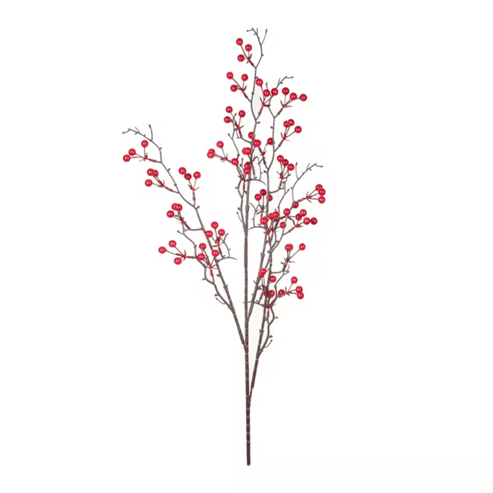 FestiveBerry Artificial Holly Red Berry Plant Decor For Home And Party Styling 5