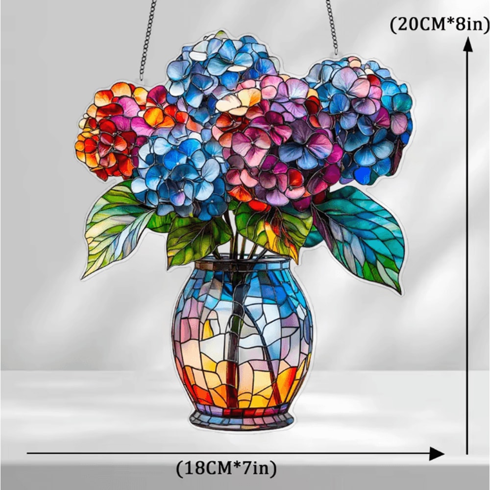SunBloom Acrylic Hanging Plant Suncatcher Basket Decor For Home And Window 8