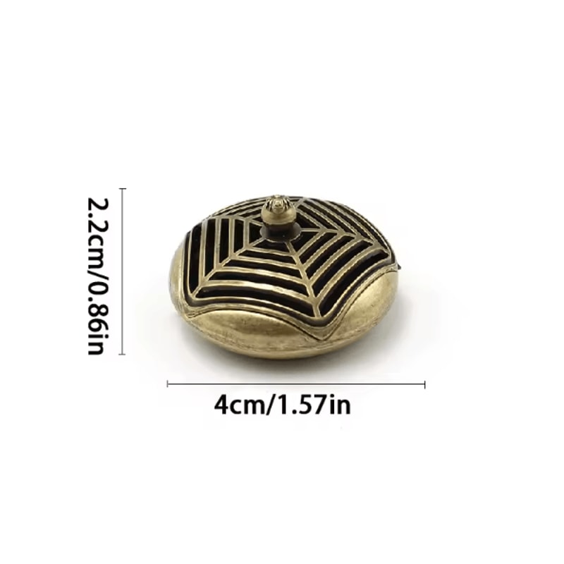 ZenRelic Antique Brass Dragon Phoenix Incense Burner Mini Table Decor 5