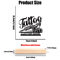 InkForge Personalized Tattoo Artist Metal Statue With Wooden Base Decor 3