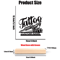InkForge Personalized Tattoo Artist Metal Statue With Wooden Base Decor 3