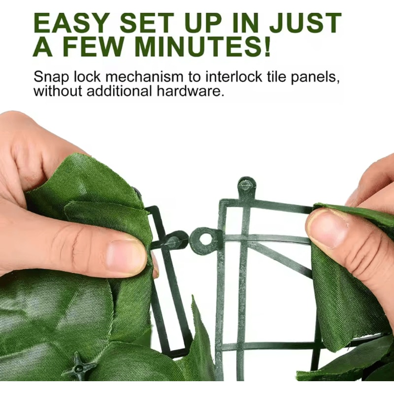 GreenShield Artificial Ivy Fence Panel Privacy Screen For Garden Balcony And Outdoor Decor 2