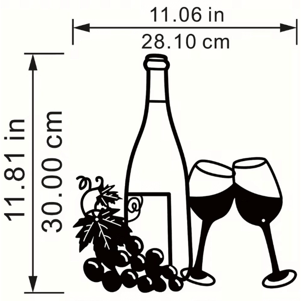 Minimalist Black Metal Coffee Cup Wall Art Decor For Kitchen And Coffee Bar 5