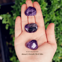 amethyst tumbled crystal stones 100g natural polished healing and decor rocks