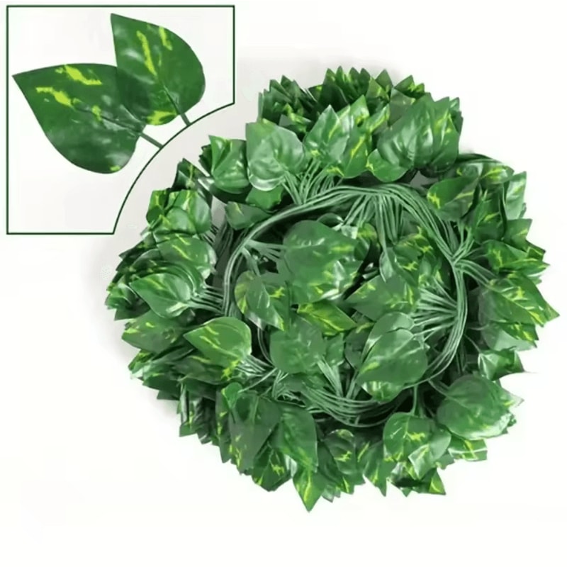 GreenVibe 100PCS Artificial Ivy Garland 2M Hanging Vines For Wall Garden Decor 5