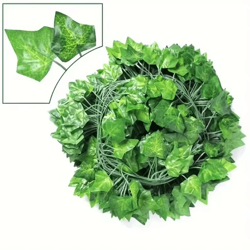 GreenVibe 100PCS Artificial Ivy Garland 2M Hanging Vines For Wall Garden Decor 6