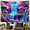 VikaDream Psychedelic Forest Waterfall Cyberpunk Tapestry Wall Hanging Decor 3