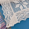 LaceCraft Vintage Crochet Cotton Linen Table Runner With Elegant Lace Edge 5