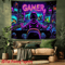 VikaGlow Gamer Fluorescent Cyberpunk Tapestry Wall Hanging For Gaming Room Decor 2