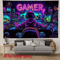 VikaGlow Gamer Fluorescent Cyberpunk Tapestry Wall Hanging For Gaming Room Decor 3