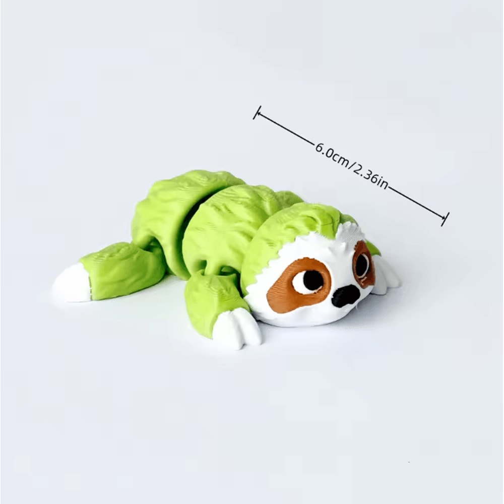 FlexiCharm 3D Printed Articulated Sloth Koala Figurines Movable Animal Desk Decor Gift 3