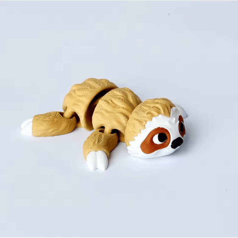 FlexiCharm 3D Printed Articulated Sloth Koala Figurines Movable Animal Desk Decor Gift 5