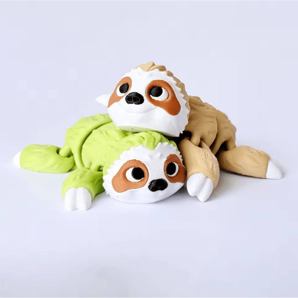 FlexiCharm 3D Printed Articulated Sloth Koala Figurines Movable Animal Desk Decor Gift 7
