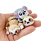 FlexiCharm 3D Printed Articulated Sloth Koala Figurines Movable Animal Desk Decor Gift 8