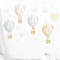 DreamSky Watercolor Hot Air Balloon Animal Wall Stickers Nursery Wall Decor 0