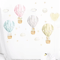 DreamSky Watercolor Hot Air Balloon Animal Wall Stickers Nursery Wall Decor 0