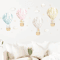 DreamSky Watercolor Hot Air Balloon Animal Wall Stickers Nursery Wall Decor 1