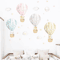 DreamSky Watercolor Hot Air Balloon Animal Wall Stickers Nursery Wall Decor 3
