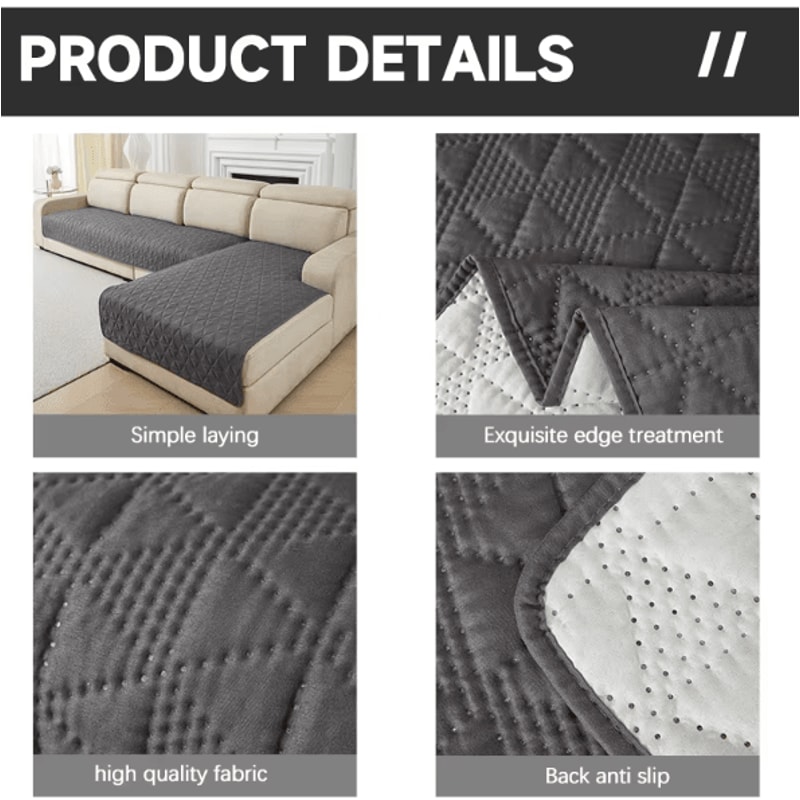 PetGuard Waterproof Quilted Couch Cover For Dogs Cats Sofa Protector 9