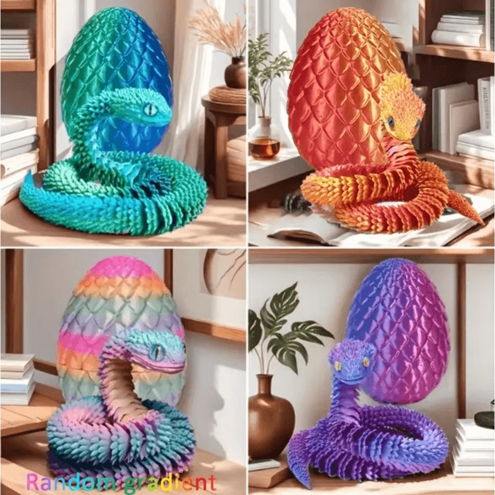 FlexiCharm 3D Printed Articulated Sloth Koala Surprise Egg Figurines Movable Animal Decor Gift 5