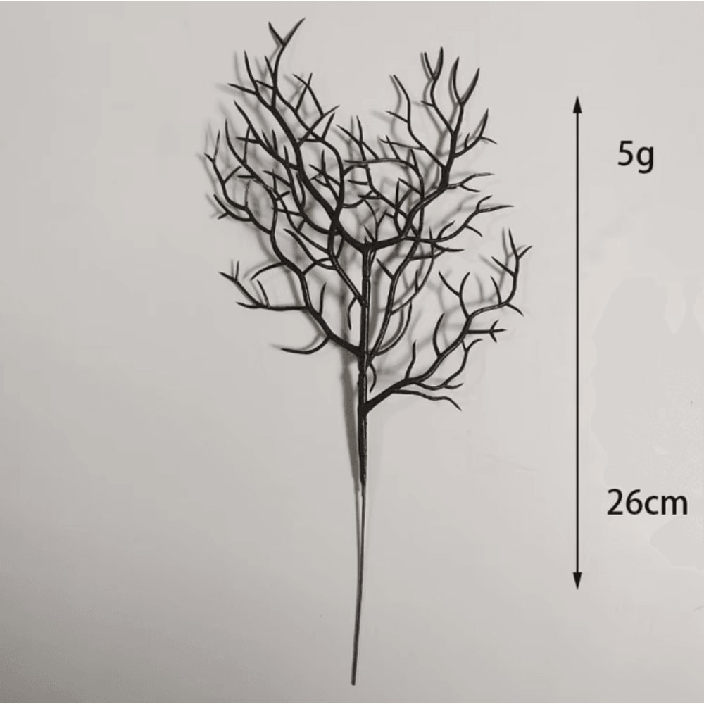 DarkTwigs Halloween Black Artificial Dead Branch Set Antler Style Decor 4