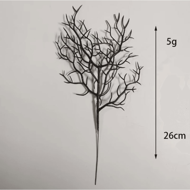 DarkTwigs Halloween Black Artificial Dead Branch Set Antler Style Decor 4