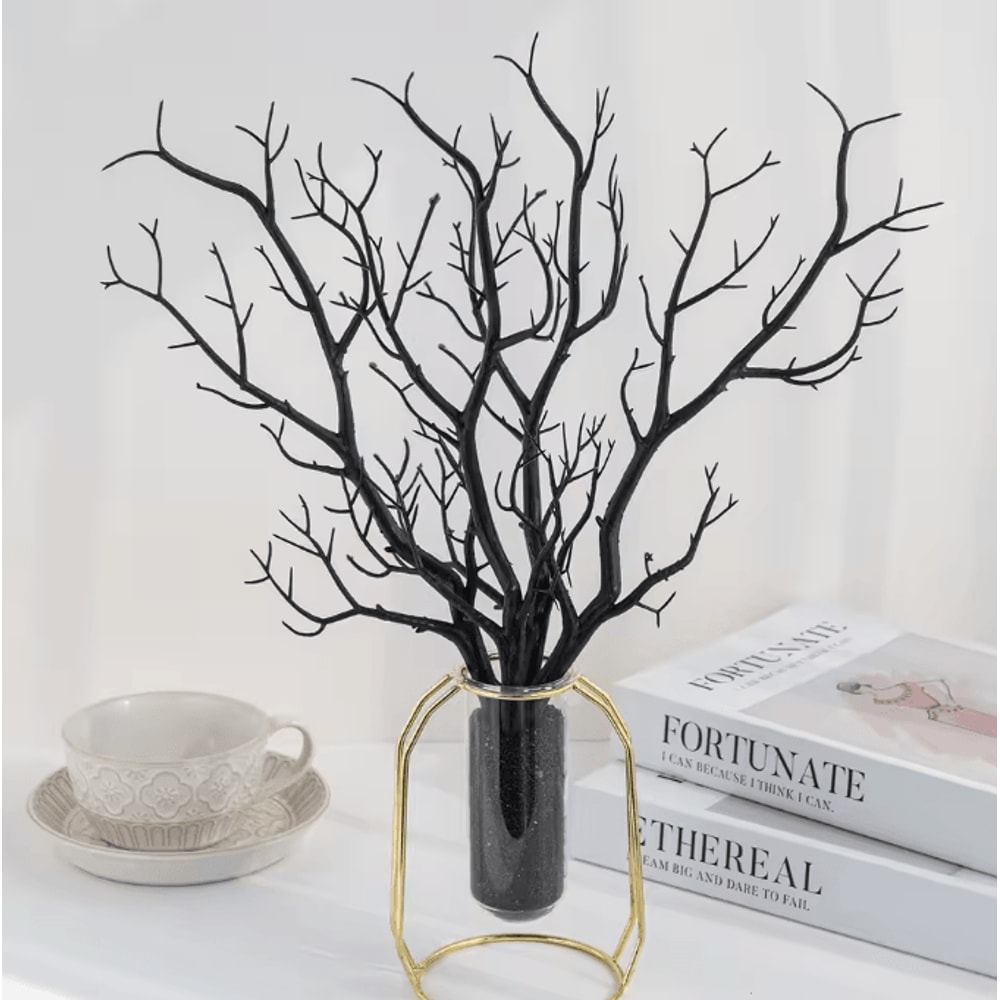 GlamTwigs Gold Artificial Antler Branches Decorative Set For Christmas DIY Decor 0