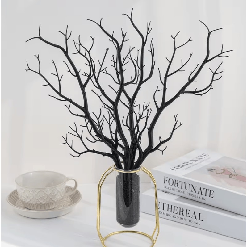 GlamTwigs Gold Artificial Antler Branches Decorative Set For Christmas DIY Decor 0