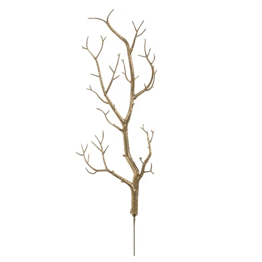 GlamTwigs Gold Artificial Antler Branches Decorative Set For Christmas DIY Decor 5